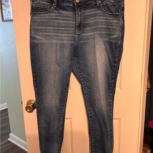 BKE Gabby Women's Dark Blue Skinny Jeans - curvy fit